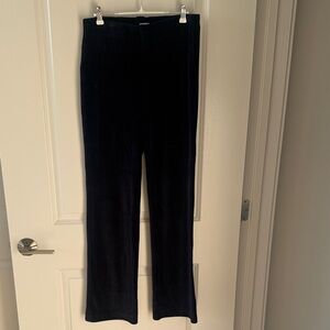 Ecru Navy Corduroy Pants